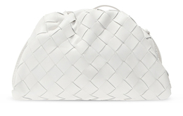 Bottega Veneta Сумка через плечо из телячьей кожи, женская, белая 585852vcpp1-9143