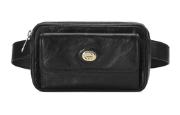 Gucci Кожаная поясная сумка унисекс, черная 598080-1gz0x-1000（需下架）