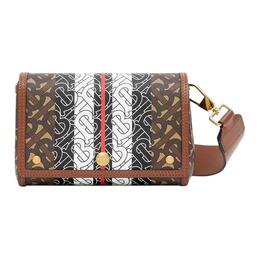 Burberry Сумка через плечо из холста, женская, коричневого цвета 8033386