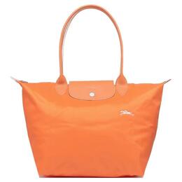 Longchamp Сумка-туба из полиамидного холста с коровьей кожей, сумка-мешок для пельменей, женская, оранжевая 1899619p34 | orange