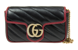 Сумка через плечо Marmont из овчины, мини-сумка для женщин Gucci 574969-0olfx-8277