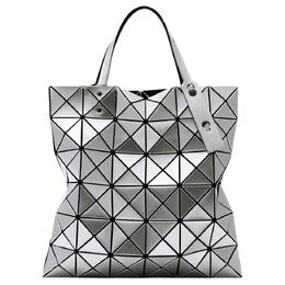 Issey Miyake Сумка-шоппер из ПВХ, сумка для покупок, сумка для ноутбука, сумка на одно плечо, унисекс, металлик, серый bb01-ag053-91,bb03-ag053-91