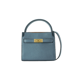 Tory Burch Сумка Lee Radziwill из коровьей кожи, мини, женская, светло-голубая 81106-400