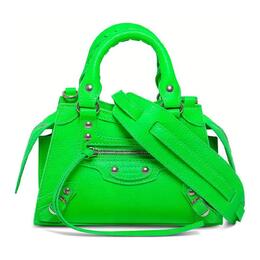 Balenciaga Кожаная сумка через плечо женская зеленая 63852715y4y3807