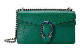 Gucci Кожаная сумка через плечо Dionysus Trumpets, женская, зеленая 499623-0jnan-3175
