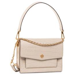 Tory Burch Сумка-конверт Robinson из коровьей кожи, сумка на плечо, обычная женская, мелово-белая 75211-252