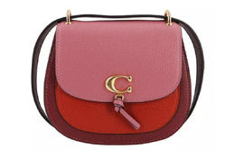 Coach Сумка-седло Remi Leather Crossbody, женская, цвет: красный, вишневый, розовый, многоцветный 1330-imrol