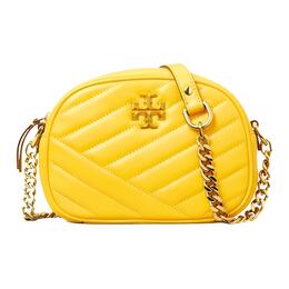 Tory Burch Сумка для фотоаппарата Kira из овчины, сумка через плечо, маленькая женская, лимонно-желтого цвета 60227-787