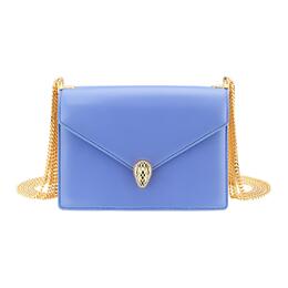 Bvlgari Сумка через плечо из овчины, женская, светло-лавандовая 290536