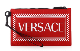 Versace Нейлоновый клатч унисекс красный dp84725-dnyver-kr3bn