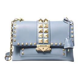 Michael Kors Сумка Cece из кожи, через плечо, среднего размера, женская, синего цвета 30s9g0el6l-pale-blue