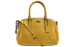 Coach Сумка из кожи шалфея, сумка через плечо, женская среднего размера, рыжевато-желтого цвета 28977-qbflx