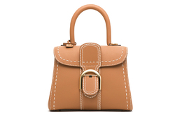 Delvaux Сумка-мессенджер Delvau Brillant из телячьей кожи, мини-сумка через плечо, женская, карамельно-коричневого цвета aa0406adw0adndo