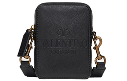 Valentino Мужская кожаная сумка через плечо, черная vy0b0943qpt-0no