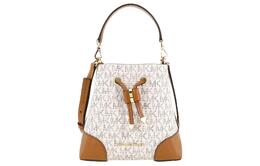 Michael Kors Сумка-ведро из натуральной кожи, сумка через плечо, женская, мини, цвет "ванильно-белый" 32s0gz5c0b-149