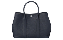 Hermes Сумка Garden Party Negonda из телячьей кожи унисекс 76 Bleu Indigo h051568ck76