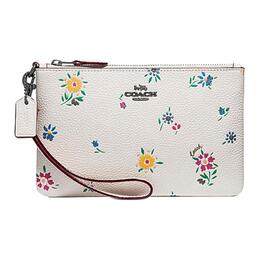 Coach Сумка-кошелек из кожи на запястье, портмоне, женская, белая 1135-v5chk
