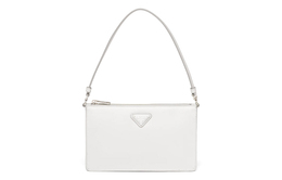 Prada Кожаная сумка-мессенджер, женская, белая 1bc155-zo6-f0009-v-oom