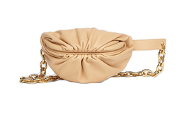 Сумка-клатч POUCH Cloud Bag из телячьей кожи, цвет миндаль, женская Bottega Veneta 651445vcp412700
