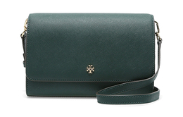 Женская сумка на плечо Emerson Cross Grain из коровьей кожи цвета яшмы Tory Burch 78603-308