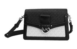Сумка Jessie Leather God Of Wine, сумка через плечо, сумка через плечо, средняя женская Michael Kors 30s0si6l2v-white-combo