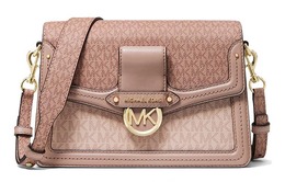 Michael Kors Кожаная сумка-мессенджер через плечо, женская балетка среднего размера, розового цвета 30s0gi6l2v-641