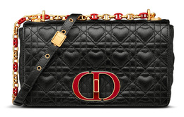 Christian Dior Сумка через плечо из коровьей кожи с цепочкой, женская, черная m9242wngi-m900