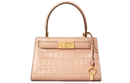 Tory Burch Сумка Lee Radziwill из кожи, через плечо, мини-сумка женская, телесно-розовая 75269-288