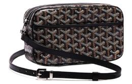 Goyard Сумка-мессенджер Cap Vert из парусины с кожей, сумка для камеры, сумка на плечо, сумка через плечо, маленькая, унисекс, разноцветная capve2pmlty | marine blue