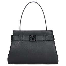 Armani Exchange Сумка-шоппер AE PU с синтетической кожей, сумка для покупок, сумка через плечо, женская сумка, черный цвет 949150-0a874-00020 | black