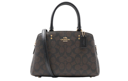 Coach Сумка Lillie из коровьей кожи, сумка на плечо, женская, небольшого размера, темно-коричневого цвета 91494-imaa8