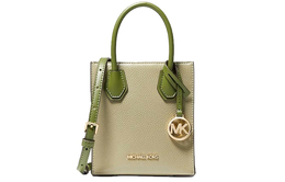 Michael Kors Сумка-тоут Mercer из коровьей кожи, через плечо, мини, женская, цвет авокадо, зеленый 35s1gm9t0t-evrgreen-mlt