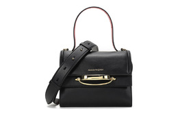 Alexander McQueen Женская сумка на одно плечо из коровьей кожи, черно-красная 619746-d78at-1051