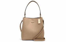Coach Сумка-ведро из кожи, сумка-шоппер, сумка-тоут, сумка через плечо, женская, большого размера, коричневого цвета 91122-imrf6