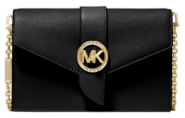 Michael Kors Сумка через плечо Charm Leather, женская, среднего размера, черная 32s0g00c6l-001