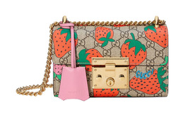 Gucci Сумка-коробка с замком на плечо, женская, черного/розового цвета, небольшого размера 409487-g89ag-8483