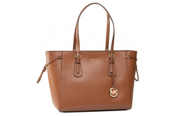 Michael Kors Сумка Voyager Leather Catfish, на одно плечо, среднего размера, женская, коричневого цвета 30h7gv6t8l-luggage