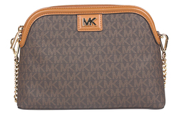 Michael Kors Сумка-купол из ПВХ Mott, сумка через плечо, обычная женская, коричневого цвета 32t9gf5c3b-252