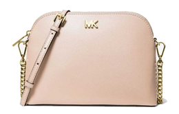 Michael Kors Сумка-купол из кожи Mott, сумка через плечо, большого размера, женская, нежно-розового цвета 32s9gf5c3l-187