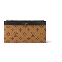 Louis Vuitton Клатч-сумка из коровьей кожи с монограммой и обратным покрытием, унисекс, коричневого цвета m80390