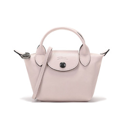 Longchamp Сумка-мессенджер Le Pliage Cuir из овчины, мини-сумка через плечо для женщин, светло-розовая 10147757p53