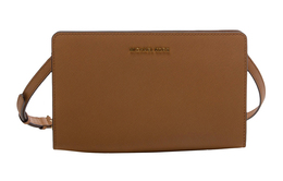 Michael Kors Сумка-клатч Jet Set Travel из кожи, сумка через плечо, большого размера, женская, коричневого цвета 32f6gtvc3l-luggage