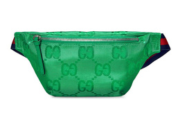 Gucci Нейлоновая сумка Off The Grid с кожаной поясной сумкой, сумка-слинг, детская сумка, зеленая 502095-h9hsn-3781