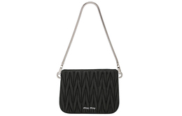 Miu Miu Сумка SASSY из мягкой овечьей кожи, женская, среднего размера, черная 5ba200-n88-f0002-v-goo