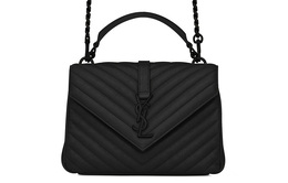 Saint Laurent Сумка из овчины, сумка через плечо, сумка среднего размера, женская, черная 600279-brm08-1000