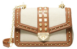 Сумка через плечо Soho Canvas с кожей, женская Michael Kors 30t1g1sl5c-natural