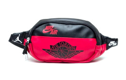 Полиуретановая поясная сумка, через плечо, унисекс Bred Black Red Jordan 9a0444-kr5