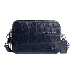 Coach Сумка-мессенджер Charter Leather, сумка через плечо, маленькая мужская, темно-синего цвета cw431-dna