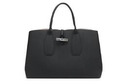 Longchamp Сумка Roseau из коровьей кожи 40, женская, черная 10059hpn001