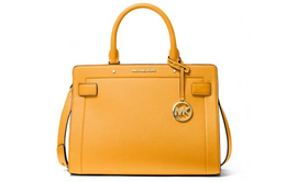 Michael Kors Коллекция багажа, кожаная сумка через плечо, женская сумка среднего размера, желтая 35s0gu9s2l-marigold